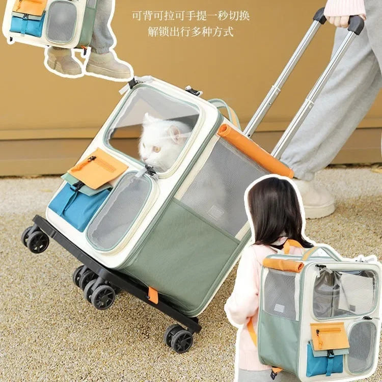 Extra Large Portable Pet Trolley Case