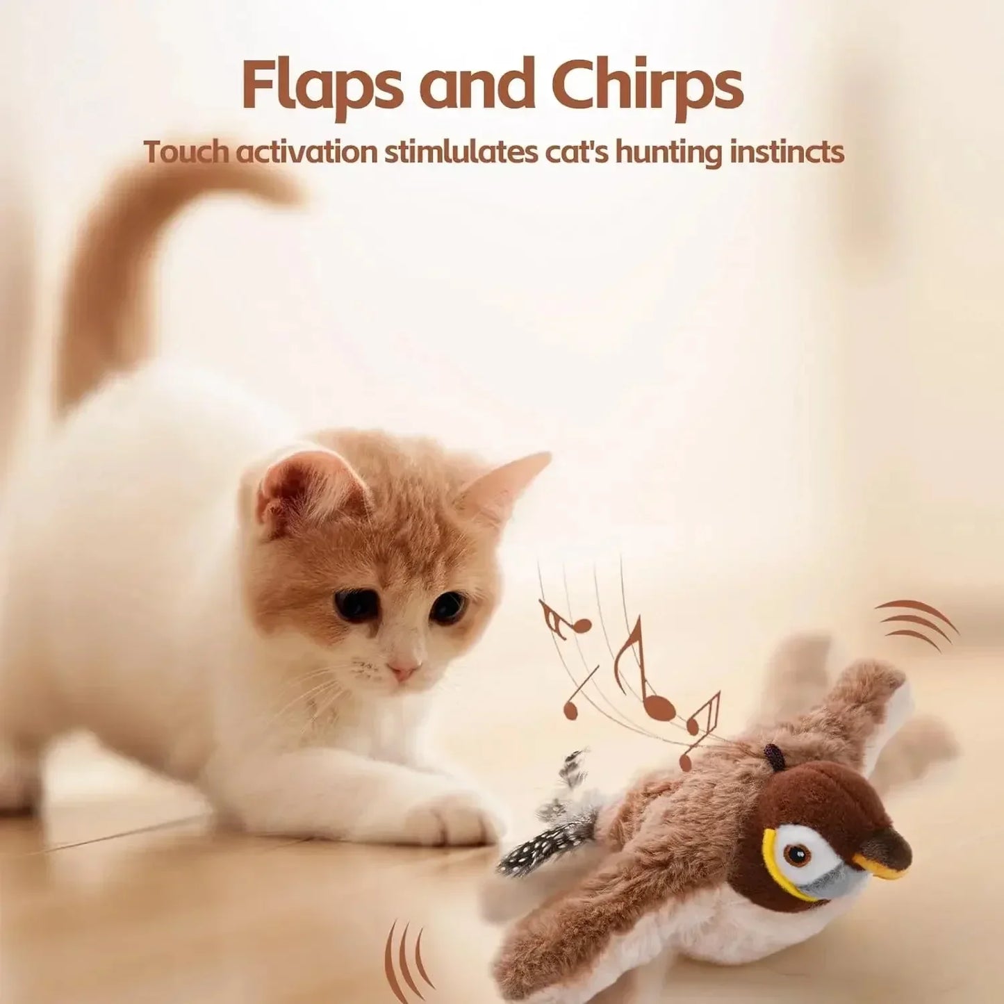 Flapping Bird Interactive Cat Toys