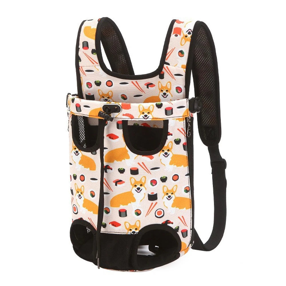 Bag Pet Double Shoulder Backpack