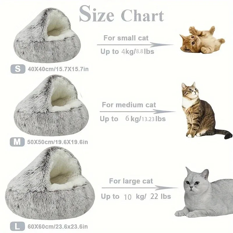 Plush Pet Bed for Small Dog & Cats