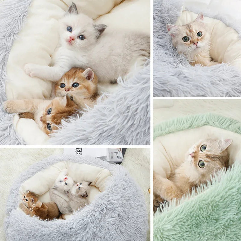 Plush Pet Bed for Small Dog & Cats