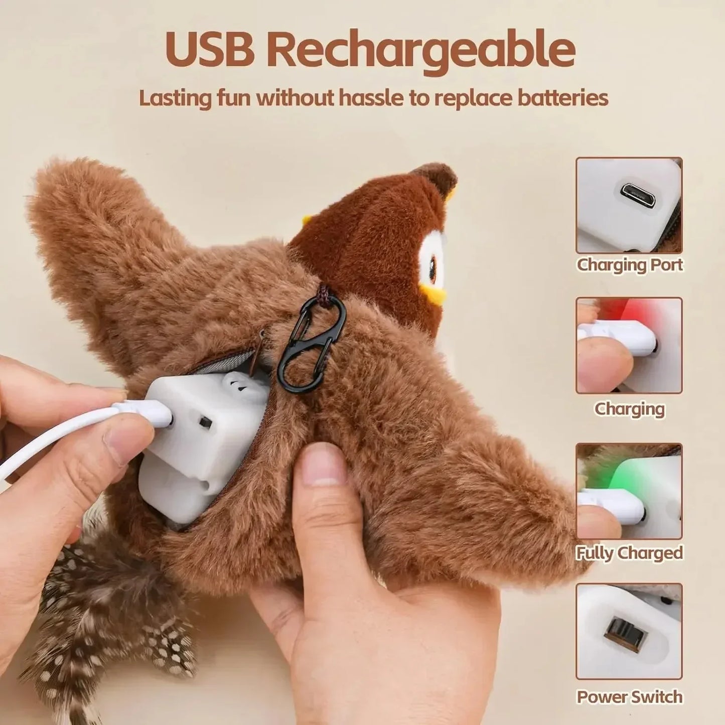 Flapping Bird Interactive Cat Toys